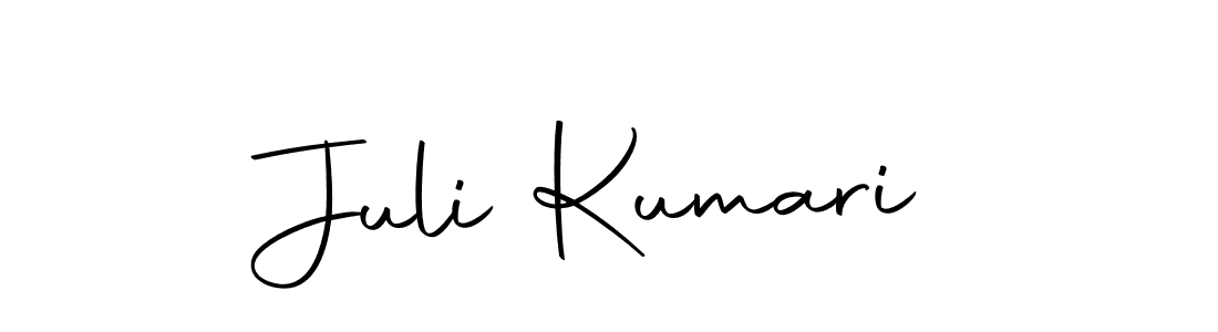 Make a beautiful signature design for name Juli Kumari. Use this online signature maker to create a handwritten signature for free. Juli Kumari signature style 10 images and pictures png