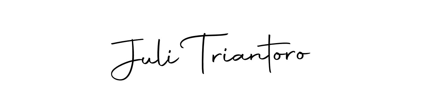 How to make Juli Triantoro signature? Autography-DOLnW is a professional autograph style. Create handwritten signature for Juli Triantoro name. Juli Triantoro signature style 10 images and pictures png