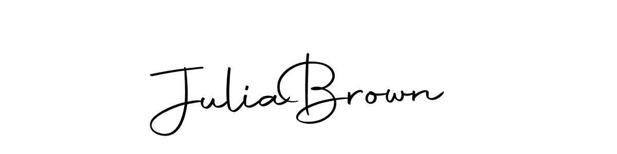 How to make Julia  Brown name signature. Use Autography-DOLnW style for creating short signs online. This is the latest handwritten sign. Julia  Brown signature style 10 images and pictures png