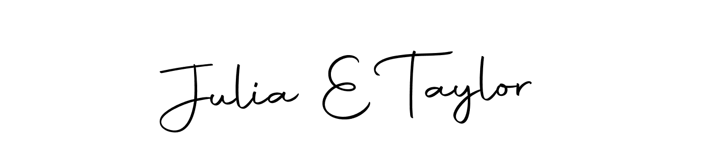 Julia E Taylor stylish signature style. Best Handwritten Sign (Autography-DOLnW) for my name. Handwritten Signature Collection Ideas for my name Julia E Taylor. Julia E Taylor signature style 10 images and pictures png