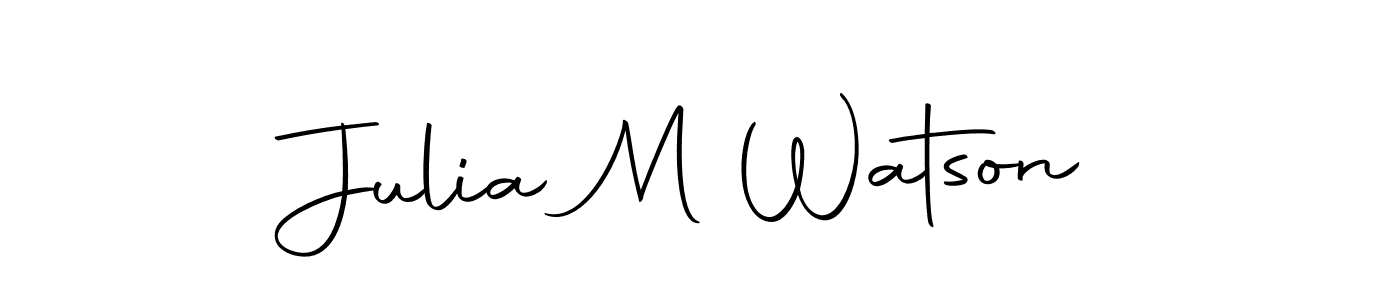 Make a beautiful signature design for name Julia M Watson. Use this online signature maker to create a handwritten signature for free. Julia M Watson signature style 10 images and pictures png