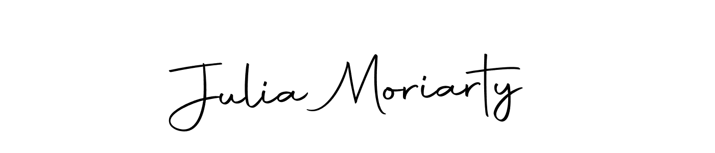 How to make Julia Moriarty name signature. Use Autography-DOLnW style for creating short signs online. This is the latest handwritten sign. Julia Moriarty signature style 10 images and pictures png