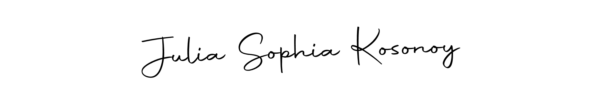 if you are searching for the best signature style for your name Julia Sophia Kosonoy. so please give up your signature search. here we have designed multiple signature styles  using Autography-DOLnW. Julia Sophia Kosonoy signature style 10 images and pictures png