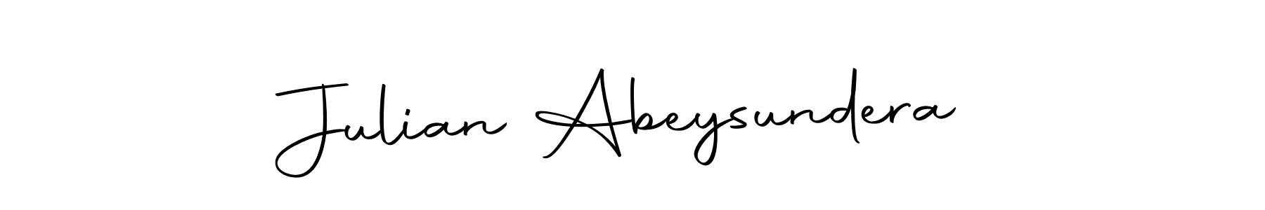 Design your own signature with our free online signature maker. With this signature software, you can create a handwritten (Autography-DOLnW) signature for name Julian Abeysundera. Julian Abeysundera signature style 10 images and pictures png