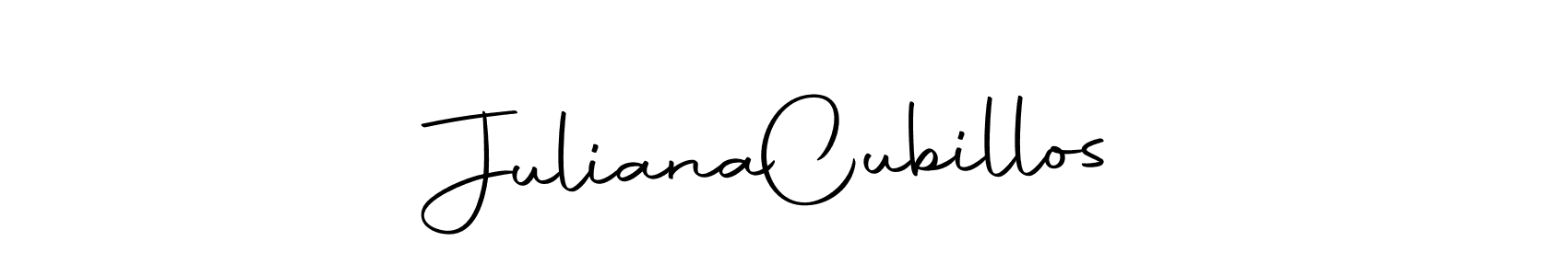 Juliana  Cubillos stylish signature style. Best Handwritten Sign (Autography-DOLnW) for my name. Handwritten Signature Collection Ideas for my name Juliana  Cubillos. Juliana  Cubillos signature style 10 images and pictures png