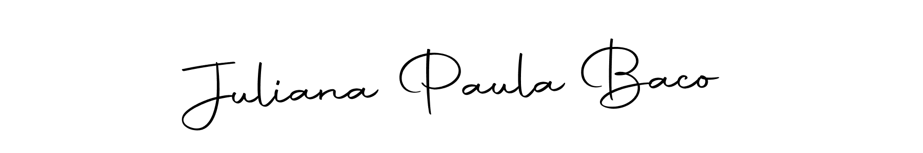 Check out images of Autograph of Juliana Paula Baco name. Actor Juliana Paula Baco Signature Style. Autography-DOLnW is a professional sign style online. Juliana Paula Baco signature style 10 images and pictures png