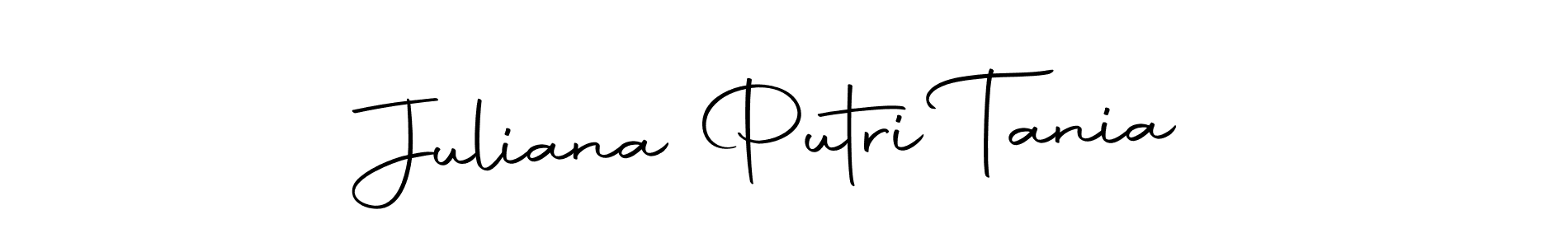 Similarly Autography-DOLnW is the best handwritten signature design. Signature creator online .You can use it as an online autograph creator for name Juliana Putri Tania. Juliana Putri Tania signature style 10 images and pictures png