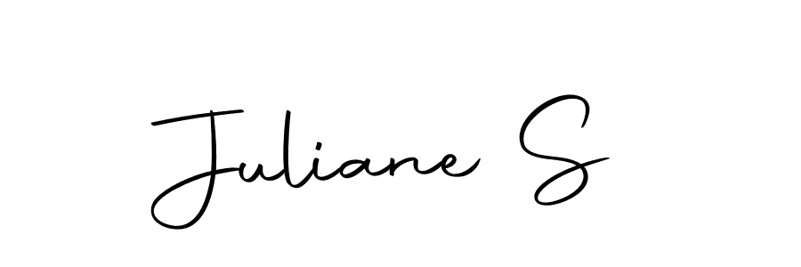 Make a beautiful signature design for name Juliane S. Use this online signature maker to create a handwritten signature for free. Juliane S signature style 10 images and pictures png