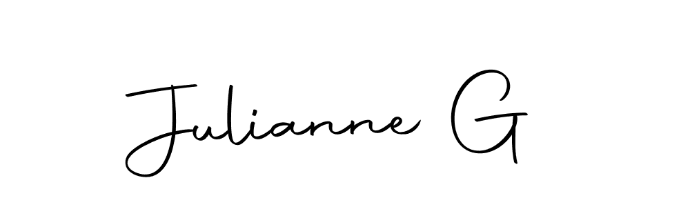 Also we have Julianne G name is the best signature style. Create professional handwritten signature collection using Autography-DOLnW autograph style. Julianne G signature style 10 images and pictures png