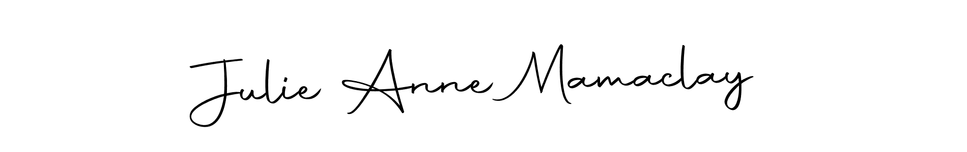 How to make Julie Anne Mamaclay signature? Autography-DOLnW is a professional autograph style. Create handwritten signature for Julie Anne Mamaclay name. Julie Anne Mamaclay signature style 10 images and pictures png