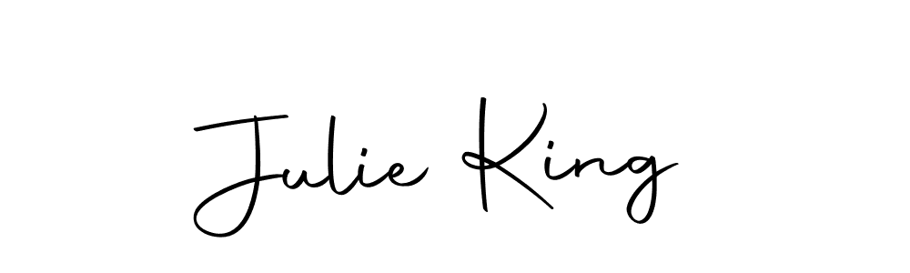 Also we have Julie King name is the best signature style. Create professional handwritten signature collection using Autography-DOLnW autograph style. Julie King signature style 10 images and pictures png