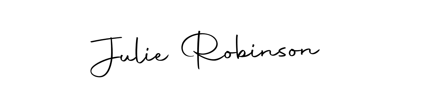 Create a beautiful signature design for name Julie Robinson. With this signature (Autography-DOLnW) fonts, you can make a handwritten signature for free. Julie Robinson signature style 10 images and pictures png