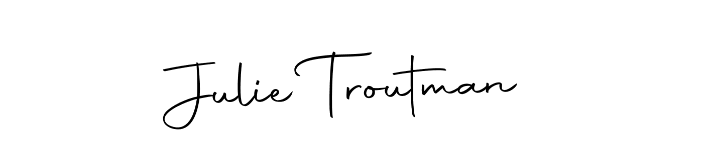 This is the best signature style for the Julie Troutman name. Also you like these signature font (Autography-DOLnW). Mix name signature. Julie Troutman signature style 10 images and pictures png