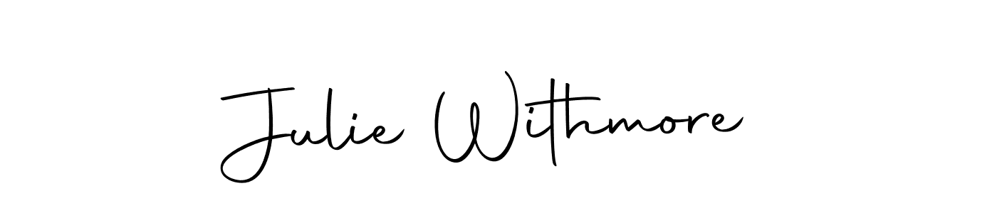 Design your own signature with our free online signature maker. With this signature software, you can create a handwritten (Autography-DOLnW) signature for name Julie Withmore. Julie Withmore signature style 10 images and pictures png