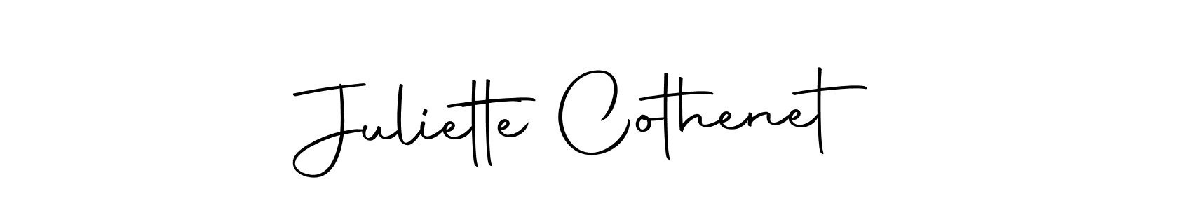 Also we have Juliette Cothenet name is the best signature style. Create professional handwritten signature collection using Autography-DOLnW autograph style. Juliette Cothenet signature style 10 images and pictures png