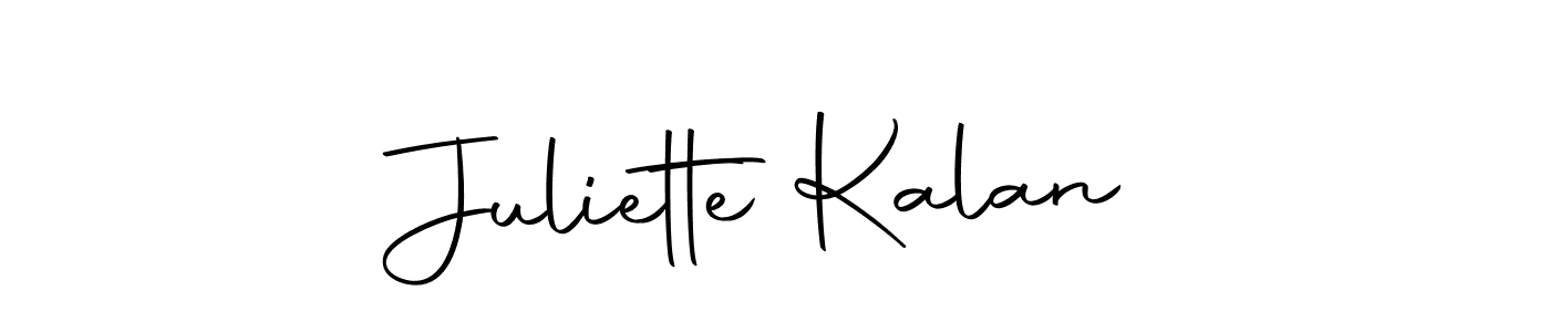 Use a signature maker to create a handwritten signature online. With this signature software, you can design (Autography-DOLnW) your own signature for name Juliette Kalan. Juliette Kalan signature style 10 images and pictures png