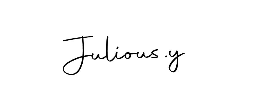 It looks lik you need a new signature style for name Julious.y. Design unique handwritten (Autography-DOLnW) signature with our free signature maker in just a few clicks. Julious.y signature style 10 images and pictures png