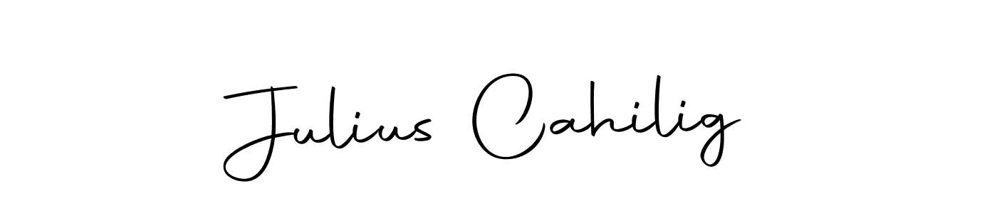 You should practise on your own different ways (Autography-DOLnW) to write your name (Julius Cahilig) in signature. don't let someone else do it for you. Julius Cahilig signature style 10 images and pictures png