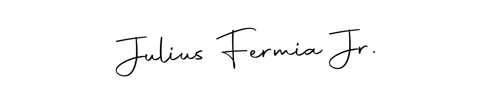 The best way (Autography-DOLnW) to make a short signature is to pick only two or three words in your name. The name Julius Fermia Jr. include a total of six letters. For converting this name. Julius Fermia Jr. signature style 10 images and pictures png