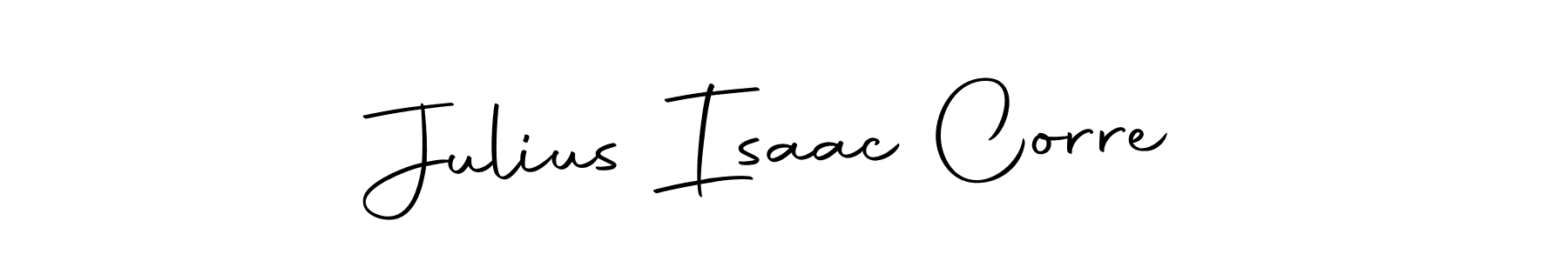 How to make Julius Isaac Corre name signature. Use Autography-DOLnW style for creating short signs online. This is the latest handwritten sign. Julius Isaac Corre signature style 10 images and pictures png