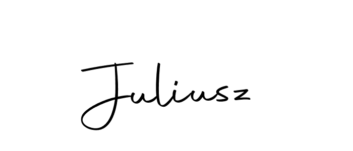 How to make Juliusz name signature. Use Autography-DOLnW style for creating short signs online. This is the latest handwritten sign. Juliusz signature style 10 images and pictures png