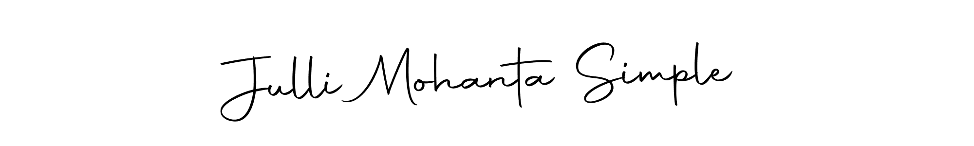 Autography-DOLnW is a professional signature style that is perfect for those who want to add a touch of class to their signature. It is also a great choice for those who want to make their signature more unique. Get Julli Mohanta Simple name to fancy signature for free. Julli Mohanta Simple signature style 10 images and pictures png