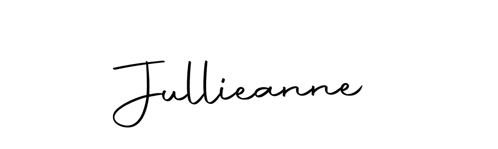 Use a signature maker to create a handwritten signature online. With this signature software, you can design (Autography-DOLnW) your own signature for name Jullieanne. Jullieanne signature style 10 images and pictures png