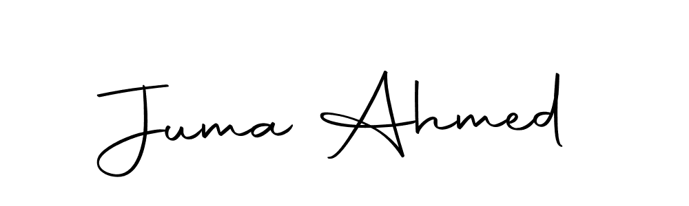 Design your own signature with our free online signature maker. With this signature software, you can create a handwritten (Autography-DOLnW) signature for name Juma Ahmed. Juma Ahmed signature style 10 images and pictures png