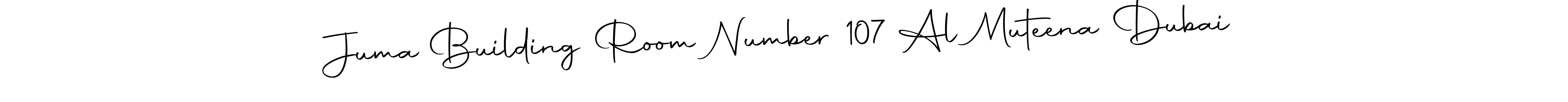 Make a beautiful signature design for name Juma Building Room Number 107 Al Muteena Dubai. Use this online signature maker to create a handwritten signature for free. Juma Building Room Number 107 Al Muteena Dubai signature style 10 images and pictures png