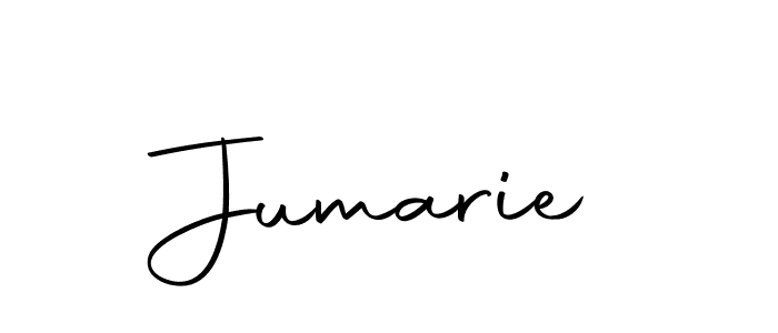 Use a signature maker to create a handwritten signature online. With this signature software, you can design (Autography-DOLnW) your own signature for name Jumarie. Jumarie signature style 10 images and pictures png