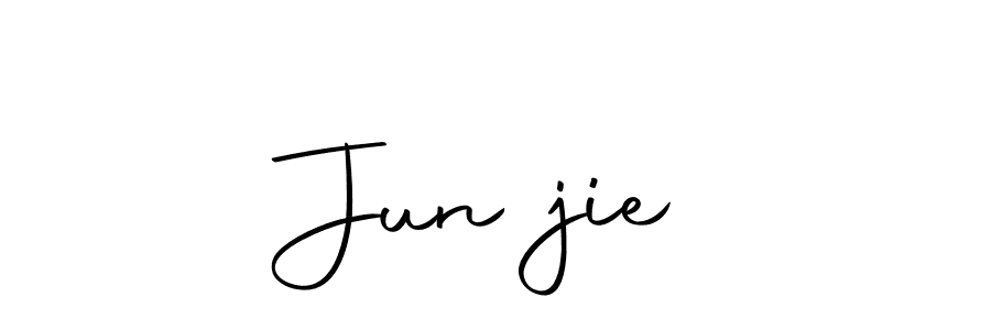 Autography-DOLnW is a professional signature style that is perfect for those who want to add a touch of class to their signature. It is also a great choice for those who want to make their signature more unique. Get Jun jie name to fancy signature for free. Jun jie signature style 10 images and pictures png
