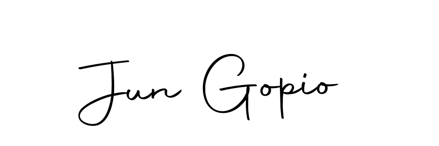 Similarly Autography-DOLnW is the best handwritten signature design. Signature creator online .You can use it as an online autograph creator for name Jun Gopio. Jun Gopio signature style 10 images and pictures png