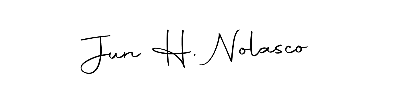 Also we have Jun H. Nolasco name is the best signature style. Create professional handwritten signature collection using Autography-DOLnW autograph style. Jun H. Nolasco signature style 10 images and pictures png