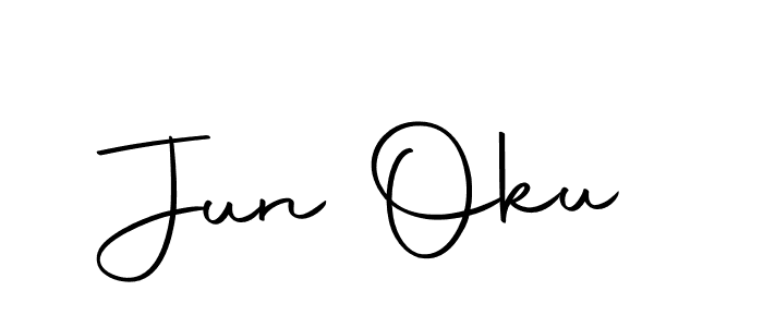 if you are searching for the best signature style for your name Jun Oku. so please give up your signature search. here we have designed multiple signature styles  using Autography-DOLnW. Jun Oku signature style 10 images and pictures png