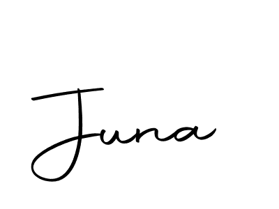 Create a beautiful signature design for name Juna. With this signature (Autography-DOLnW) fonts, you can make a handwritten signature for free. Juna signature style 10 images and pictures png
