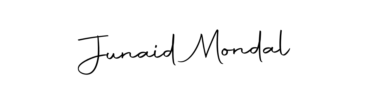 How to make Junaid Mondal name signature. Use Autography-DOLnW style for creating short signs online. This is the latest handwritten sign. Junaid Mondal signature style 10 images and pictures png