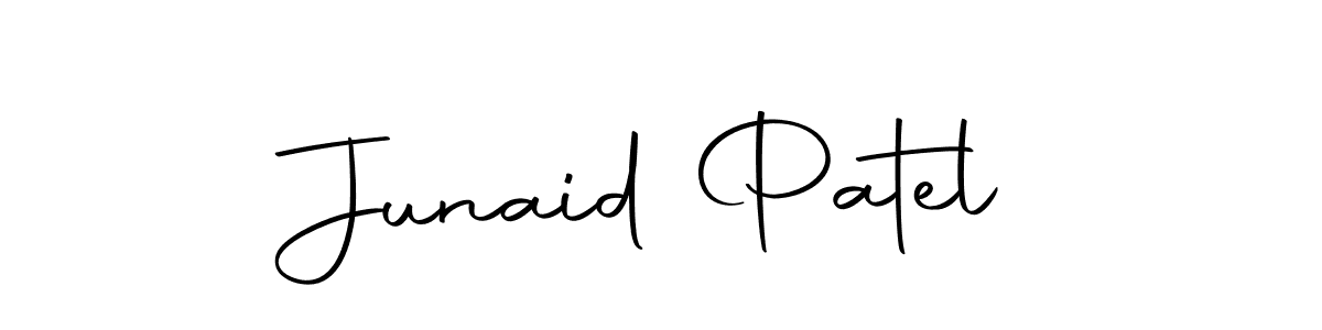 How to make Junaid Patel name signature. Use Autography-DOLnW style for creating short signs online. This is the latest handwritten sign. Junaid Patel signature style 10 images and pictures png