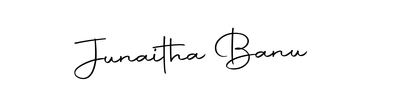 Make a beautiful signature design for name Junaitha Banu. Use this online signature maker to create a handwritten signature for free. Junaitha Banu signature style 10 images and pictures png