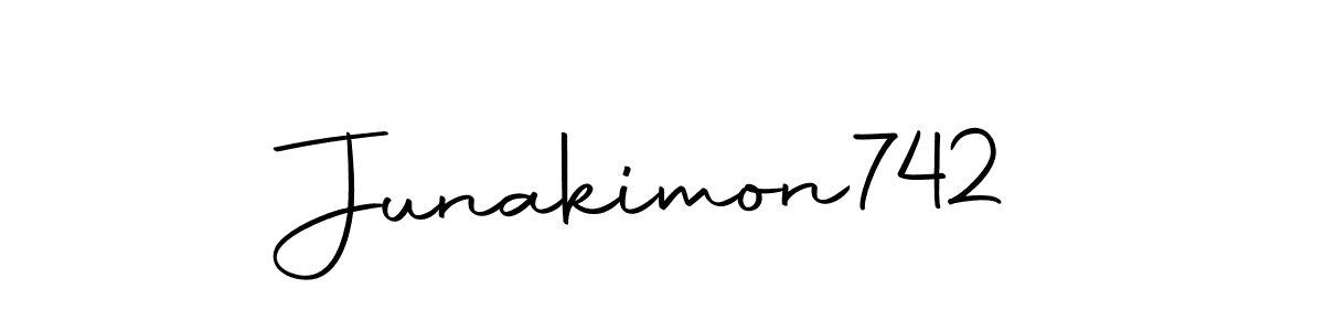How to make Junakimon742 name signature. Use Autography-DOLnW style for creating short signs online. This is the latest handwritten sign. Junakimon742 signature style 10 images and pictures png