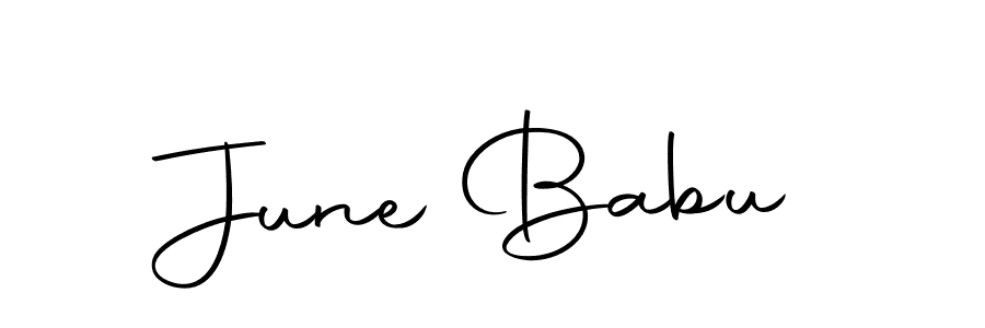 Make a beautiful signature design for name June Babu. Use this online signature maker to create a handwritten signature for free. June Babu signature style 10 images and pictures png