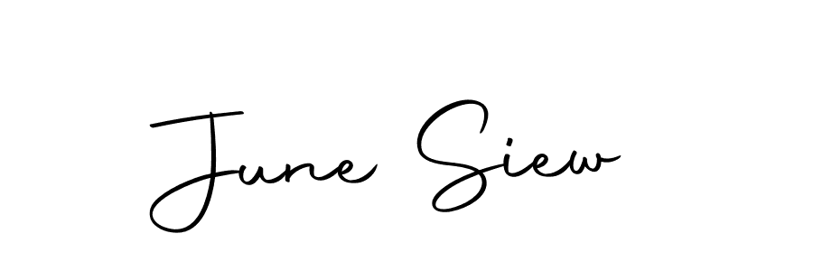 Make a beautiful signature design for name June Siew. With this signature (Autography-DOLnW) style, you can create a handwritten signature for free. June Siew signature style 10 images and pictures png