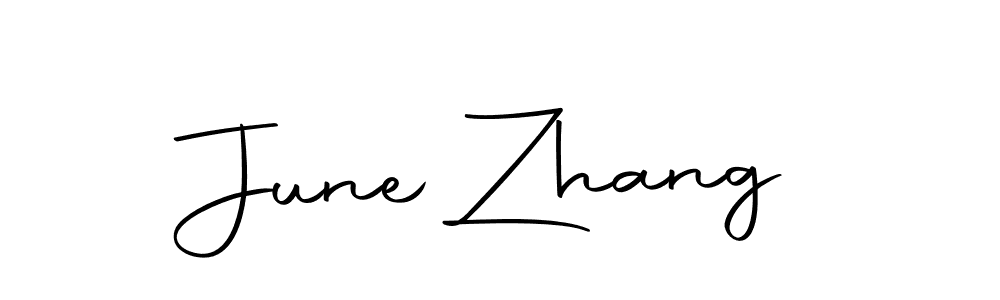 Make a beautiful signature design for name June Zhang. With this signature (Autography-DOLnW) style, you can create a handwritten signature for free. June Zhang signature style 10 images and pictures png