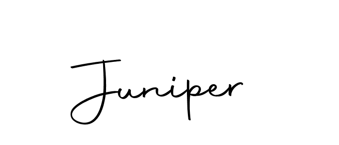 Use a signature maker to create a handwritten signature online. With this signature software, you can design (Autography-DOLnW) your own signature for name Juniper. Juniper signature style 10 images and pictures png