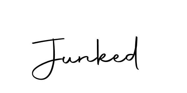 The best way (Autography-DOLnW) to make a short signature is to pick only two or three words in your name. The name Junked include a total of six letters. For converting this name. Junked signature style 10 images and pictures png