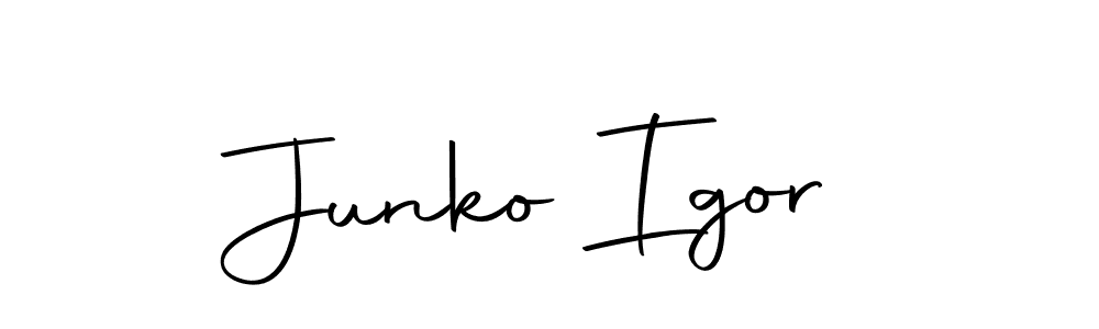 How to make Junko Igor signature? Autography-DOLnW is a professional autograph style. Create handwritten signature for Junko Igor name. Junko Igor signature style 10 images and pictures png
