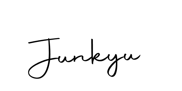 How to make Junkyu signature? Autography-DOLnW is a professional autograph style. Create handwritten signature for Junkyu name. Junkyu signature style 10 images and pictures png