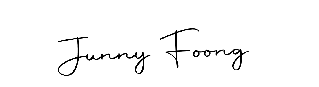 The best way (Autography-DOLnW) to make a short signature is to pick only two or three words in your name. The name Junny Foong include a total of six letters. For converting this name. Junny Foong signature style 10 images and pictures png