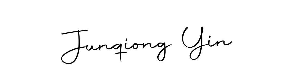 Design your own signature with our free online signature maker. With this signature software, you can create a handwritten (Autography-DOLnW) signature for name Junqiong Yin. Junqiong Yin signature style 10 images and pictures png