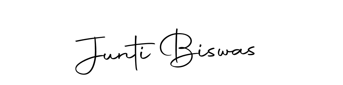 Make a beautiful signature design for name Junti Biswas. With this signature (Autography-DOLnW) style, you can create a handwritten signature for free. Junti Biswas signature style 10 images and pictures png