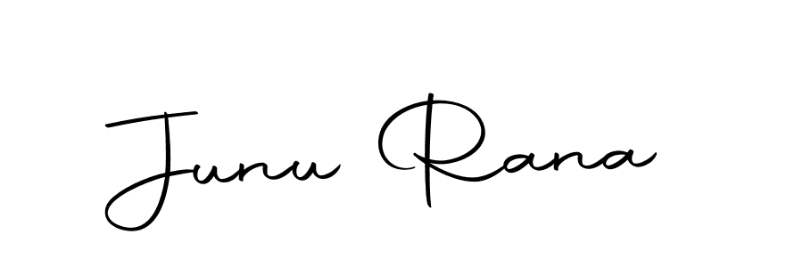 Make a beautiful signature design for name Junu Rana. With this signature (Autography-DOLnW) style, you can create a handwritten signature for free. Junu Rana signature style 10 images and pictures png